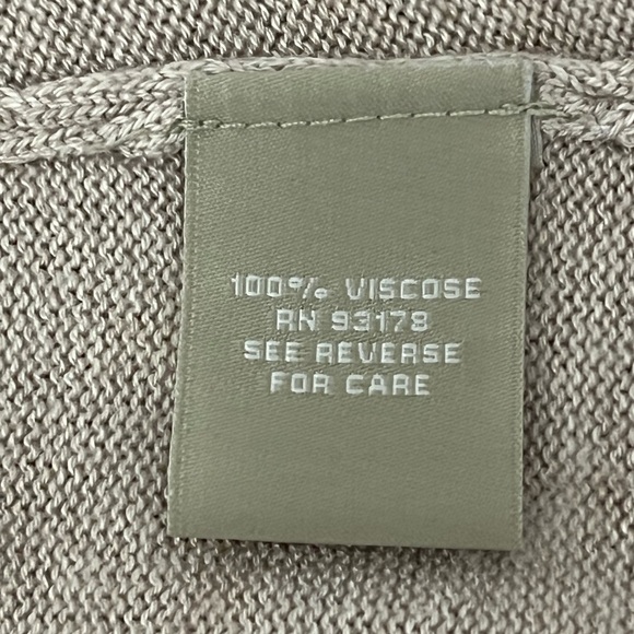 Joan Vass 100% Viscose Knit Open-Front Cardigan Long Sleeve Gray Women's Medium - Picture 7 of 9